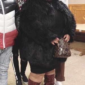 Plus size faux fur jacket size 26/28